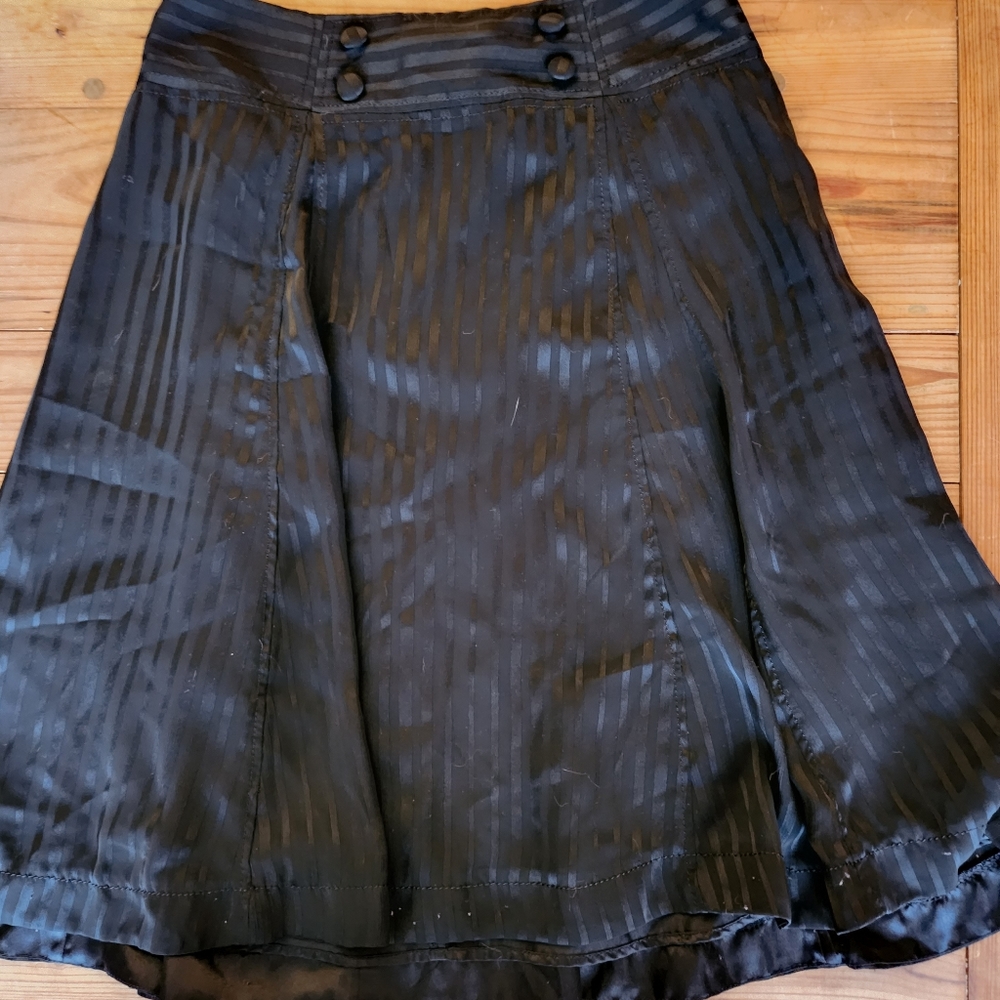 Lined H&M pinstriped shiny skirt 6